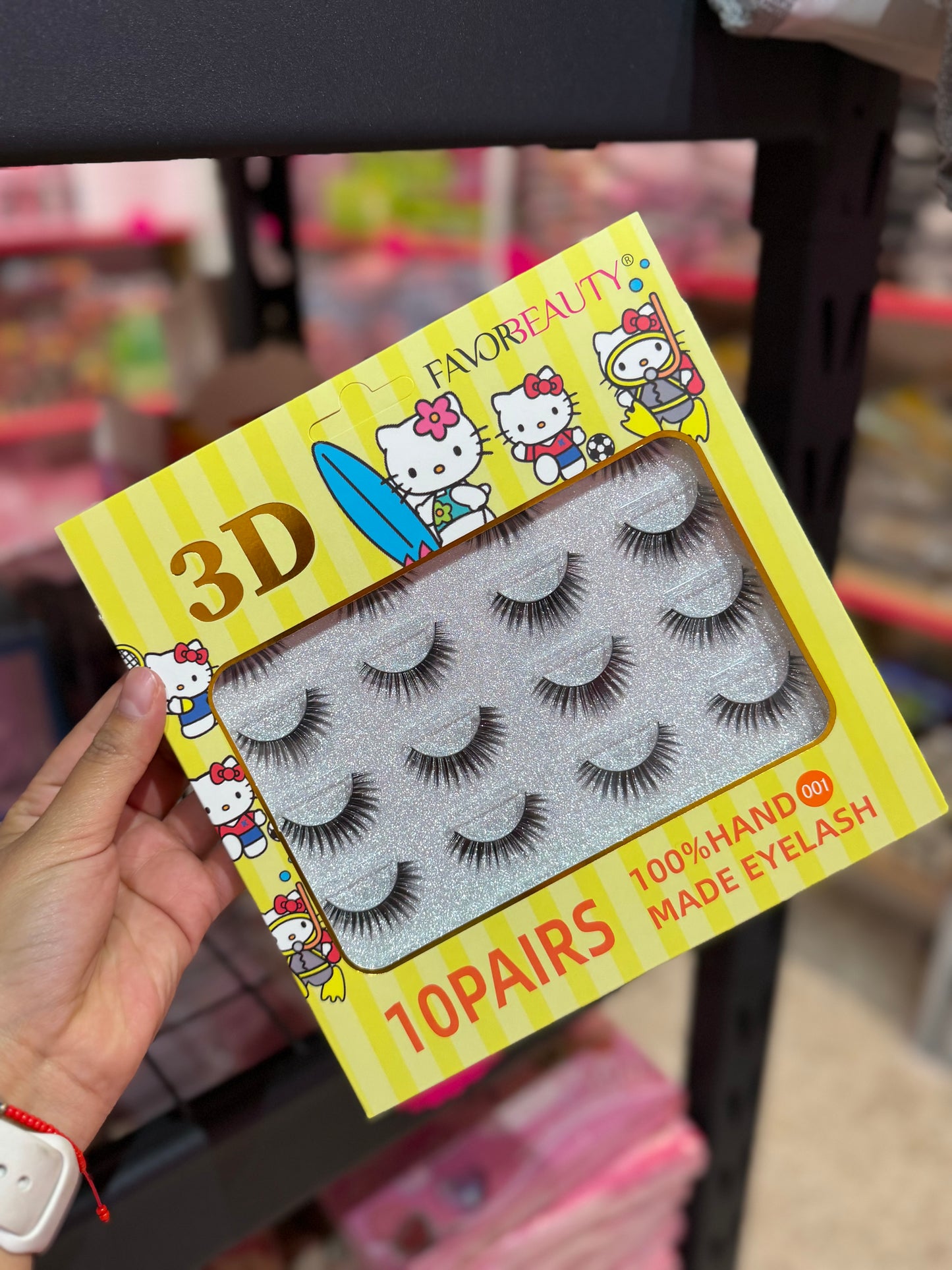 10’pares de pestañas