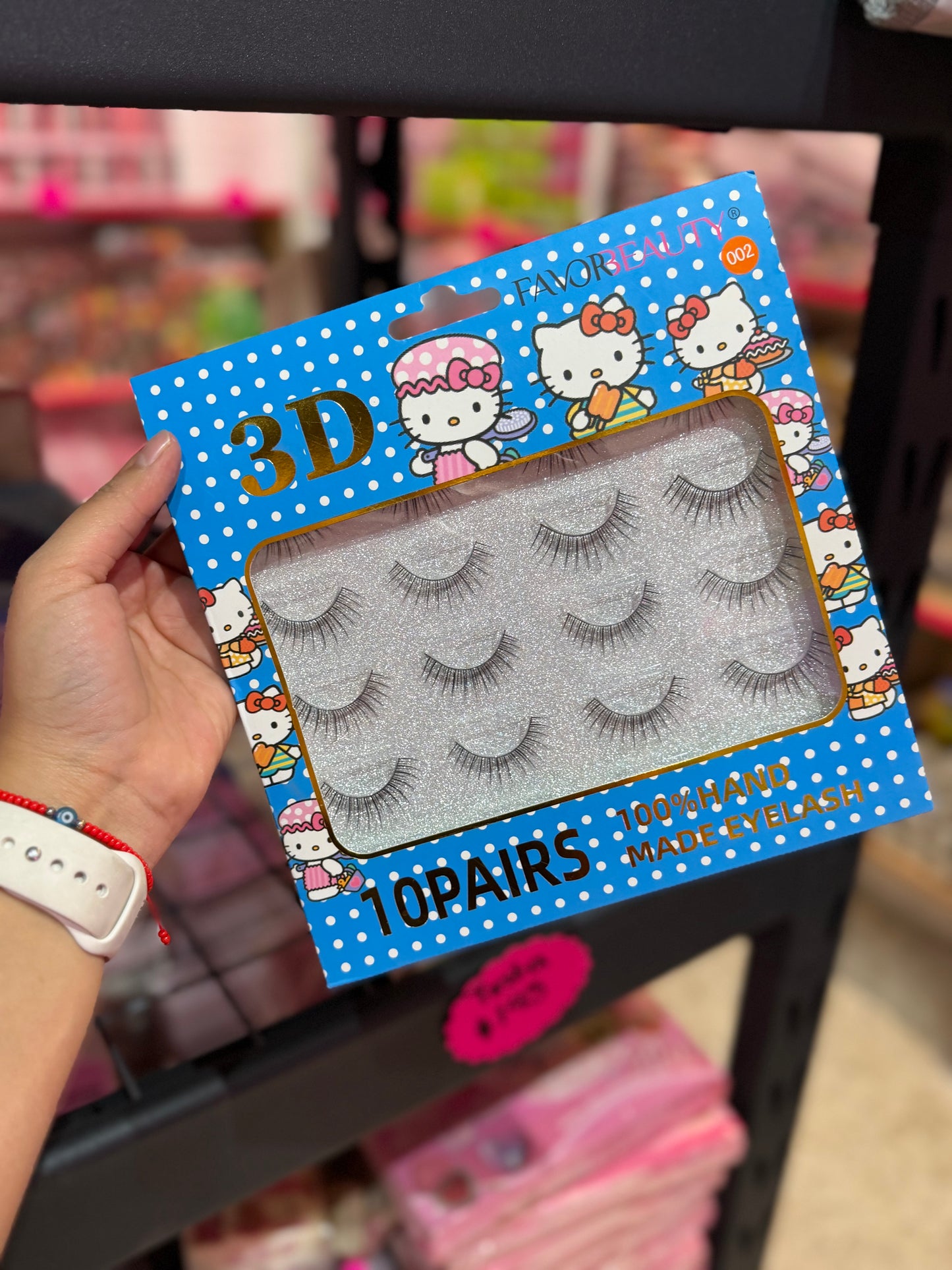10’pares de pestañas