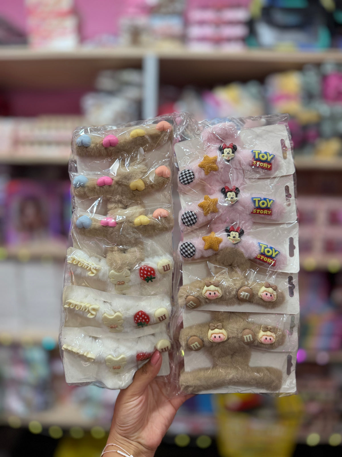 Pinza de peluche personajes
