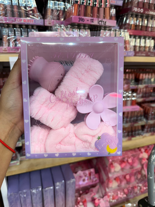 Kit muñequera, diadema, pulpo y pinza