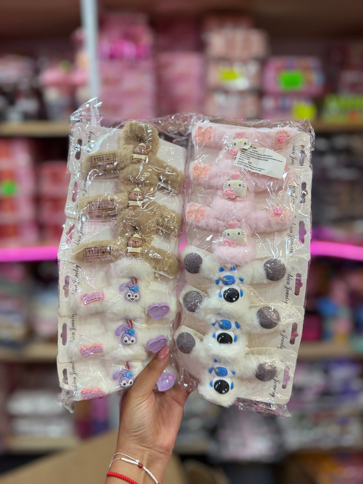 Pinza de peluche personajes