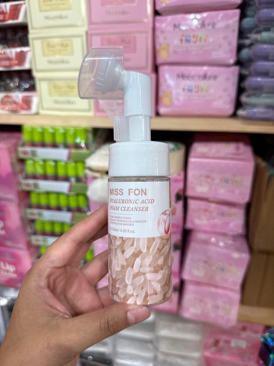 Espuma facial arroz