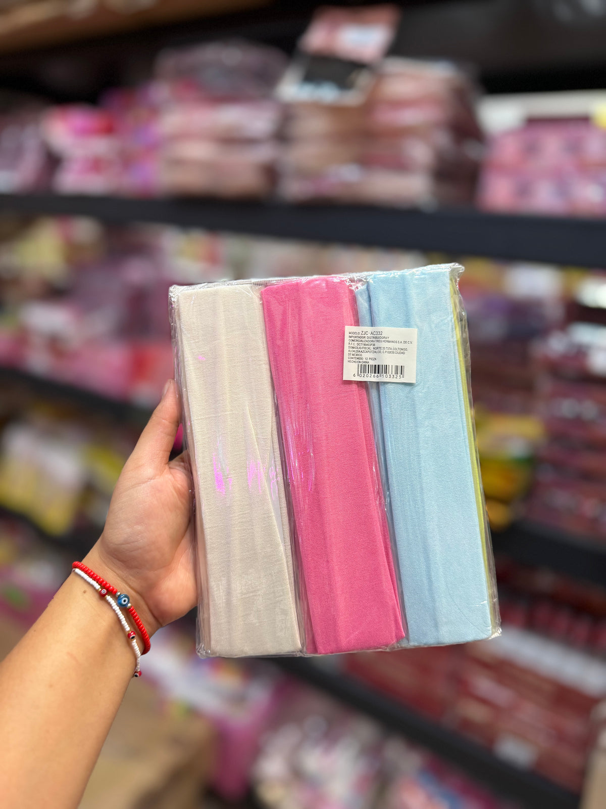 Bandas para el cabello con color