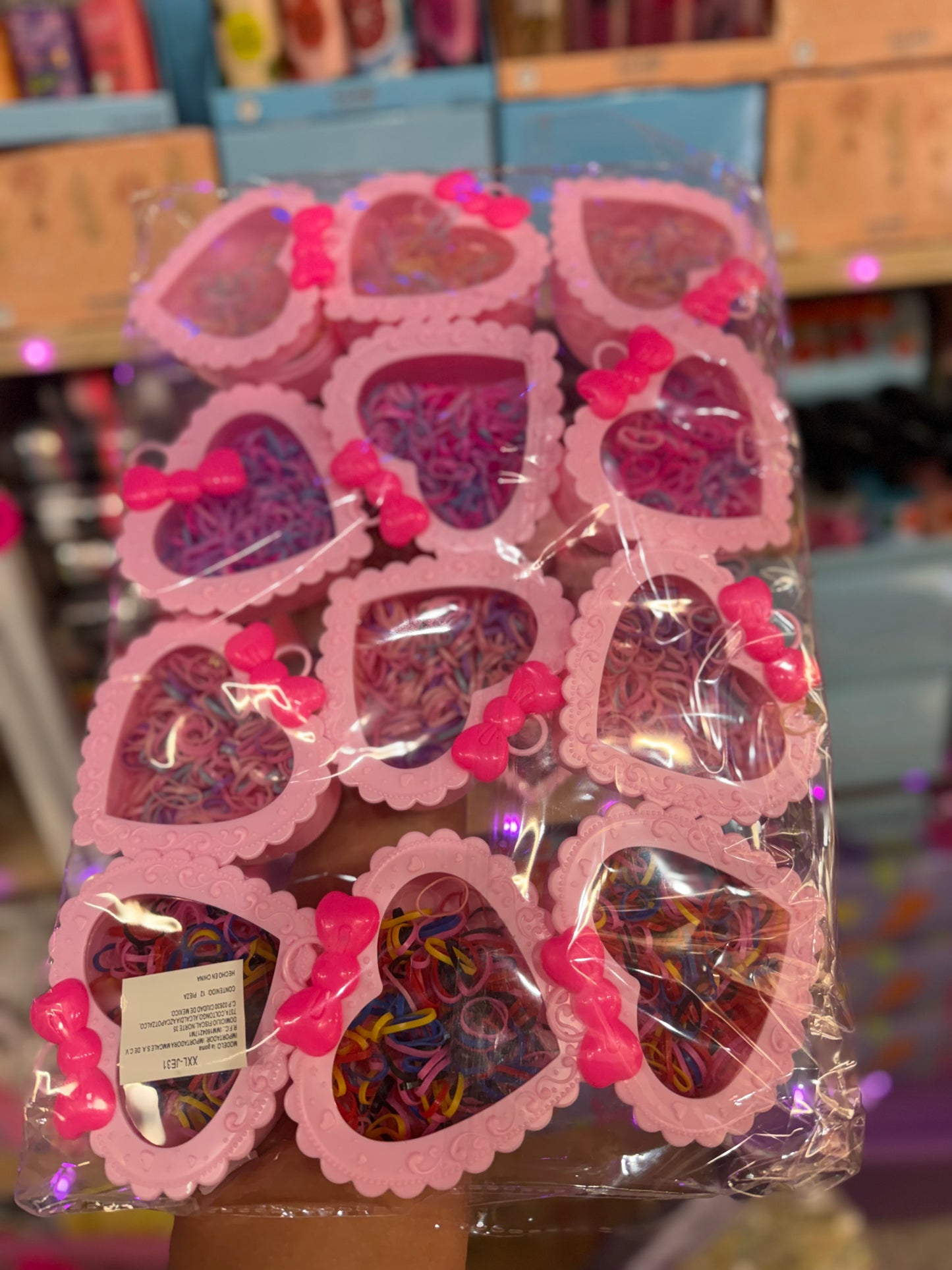 Ligas de látex corazón